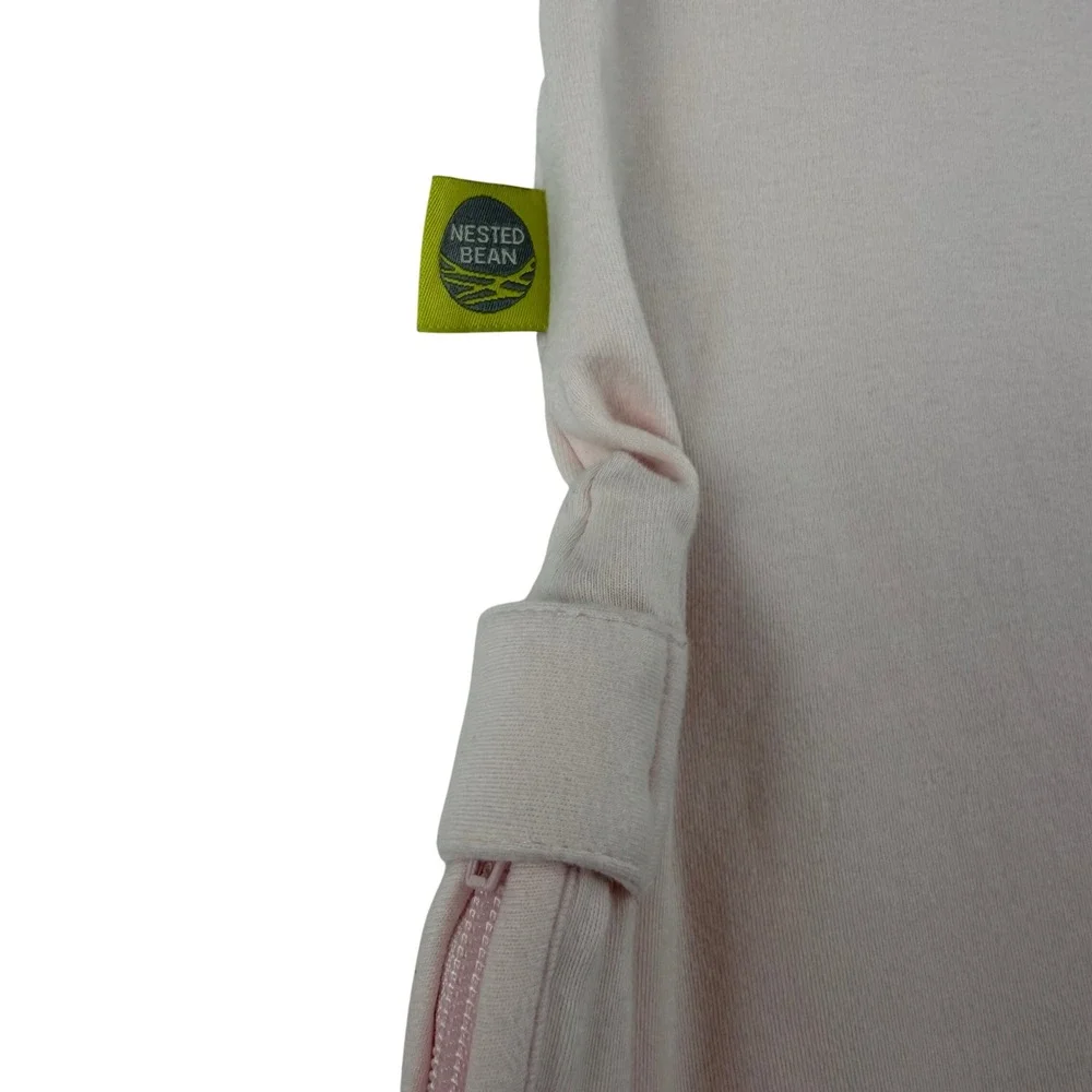 Nested Bean Sleep Sack Baby Girl Pink Chickadee Embroidery Size M‎ 6-12 Months